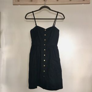 Linen button up sundress